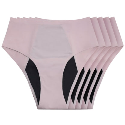 NEW: Seamless Leakproof High Waisted 5-Pack (Heavy Flow Pink Version)