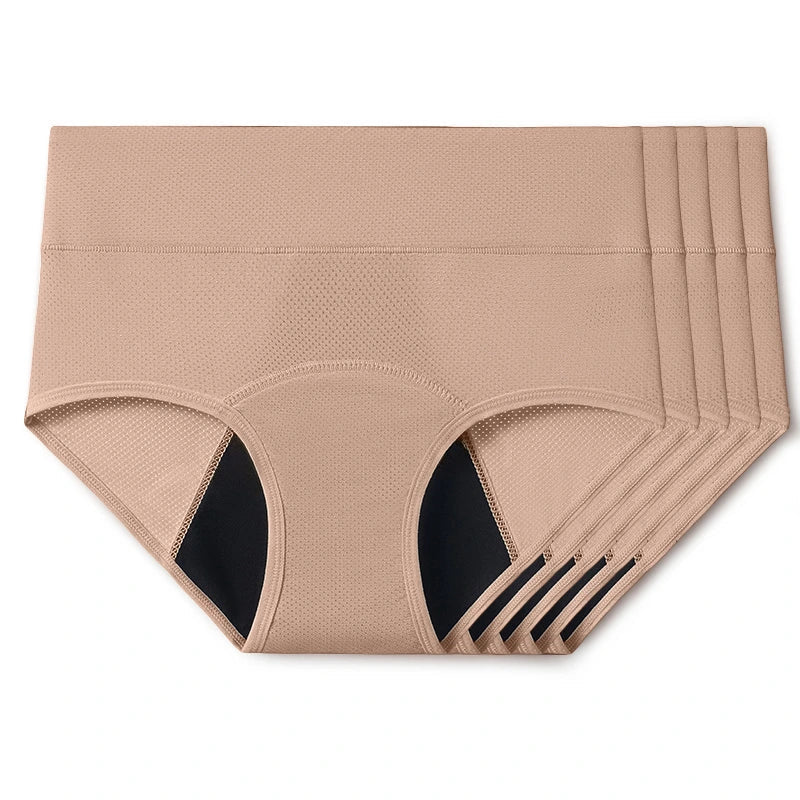 Comfort Plus Leakproof Underwear (Beige 5-Pack)