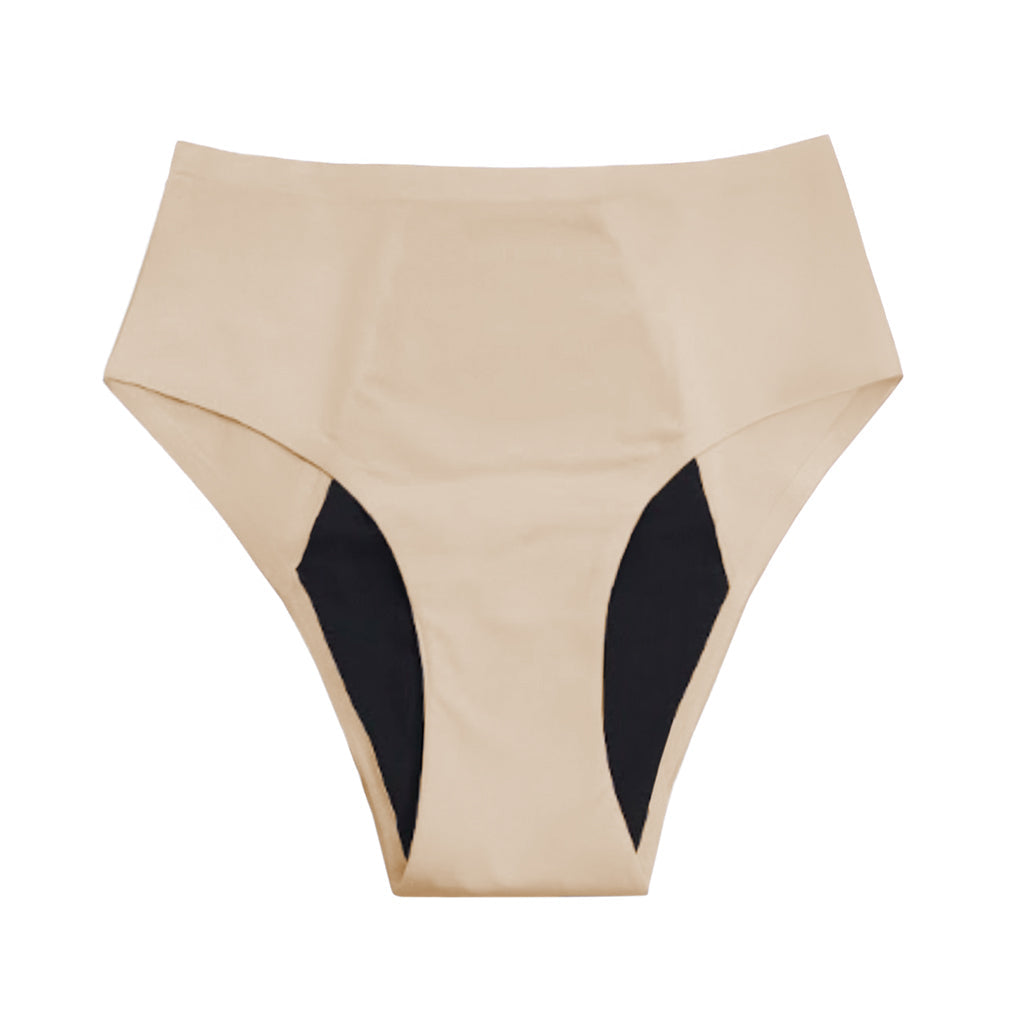 NEW: Seamless Leakproof High Waisted (Heavy Absorbency Beige 10-Pack)